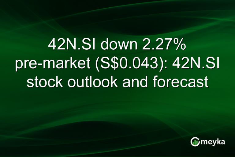 42N.SI down 2.27% pre-market (S$0.043): 42N.SI stock outlook and forecast
