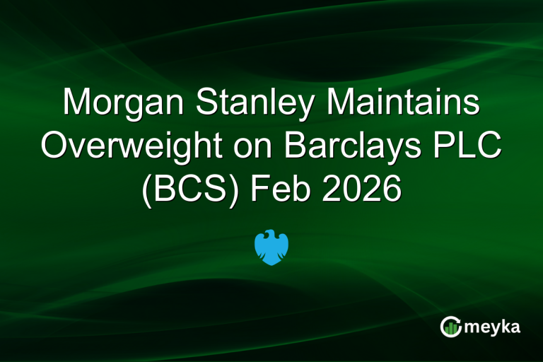 Morgan Stanley Maintains Overweight on Barclays PLC (BCS) Feb 2026
