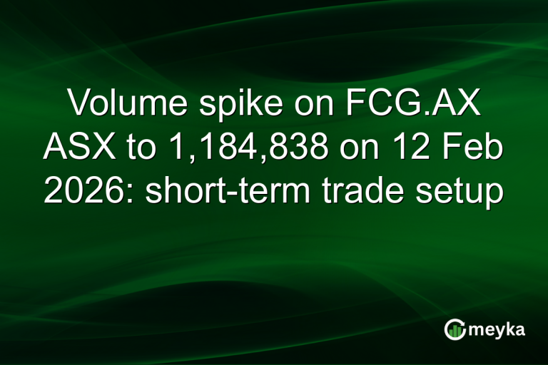 Volume spike on FCG.AX ASX to 1,184,838 on 12 Feb 2026: short-term trade setup