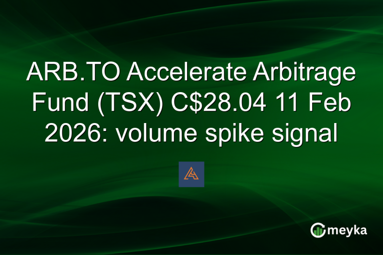 ARB.TO Accelerate Arbitrage Fund (TSX) C$28.04 11 Feb 2026: volume spike signal