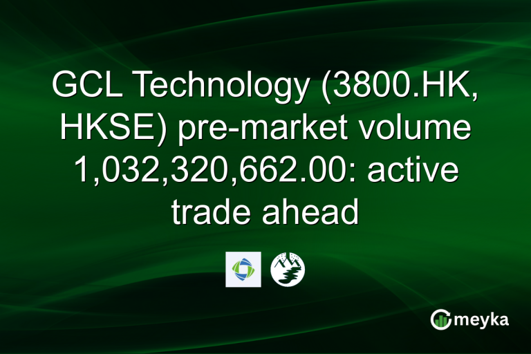 GCL Technology (3800.HK, HKSE) pre-market volume 1,032,320,662.00: active trade ahead