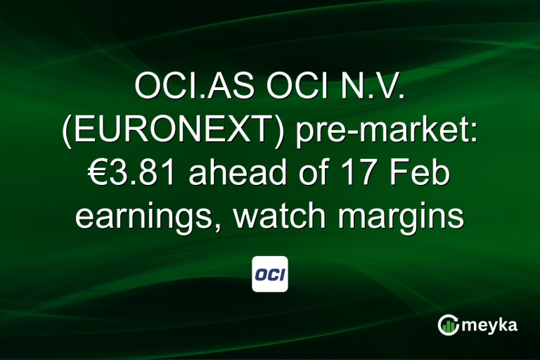 OCI.AS OCI N.V. (EURONEXT) pre-market: €3.81 ahead of 17 Feb earnings, watch margins