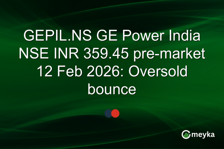 GEPIL.NS GE Power India NSE INR 359.45 pre-market 12 Feb 2026: Oversold bounce