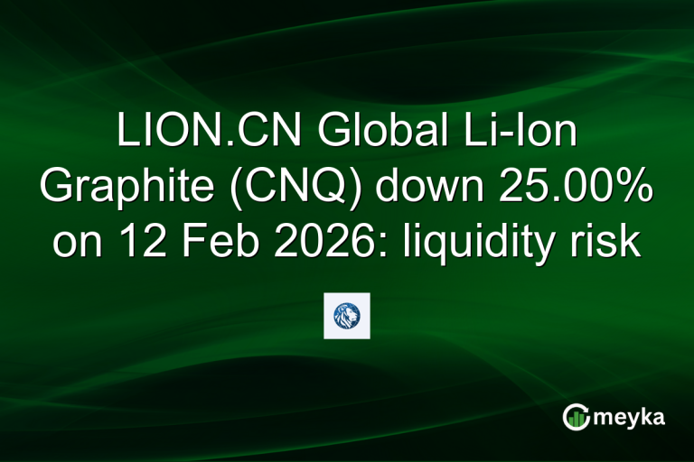 LION.CN Global Li-Ion Graphite (CNQ) down 25.00% on 12 Feb 2026: liquidity risk