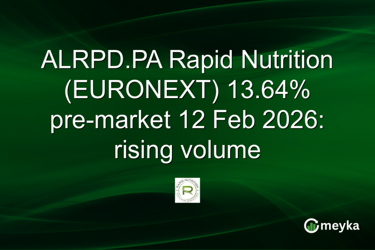 ALRPD.PA Rapid Nutrition (EURONEXT) 13.64% pre-market 12 Feb 2026: rising volume