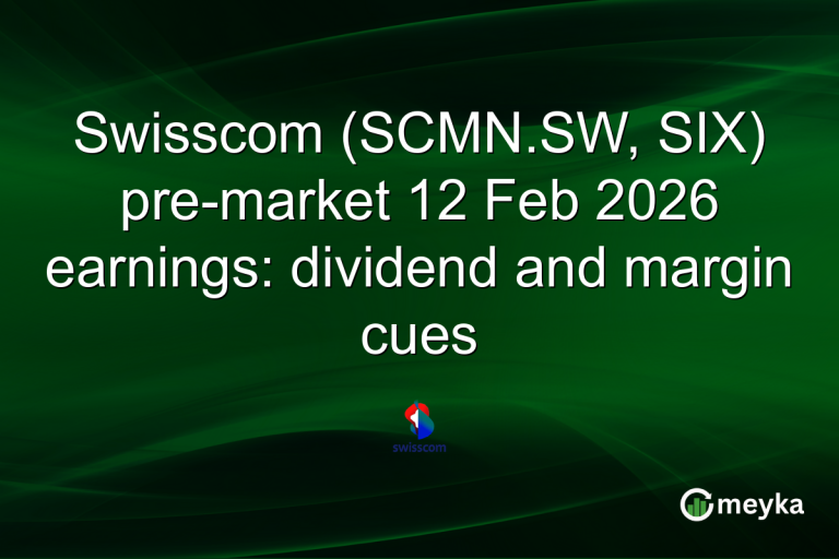 Swisscom (SCMN.SW, SIX) pre-market 12 Feb 2026 earnings: dividend and margin cues