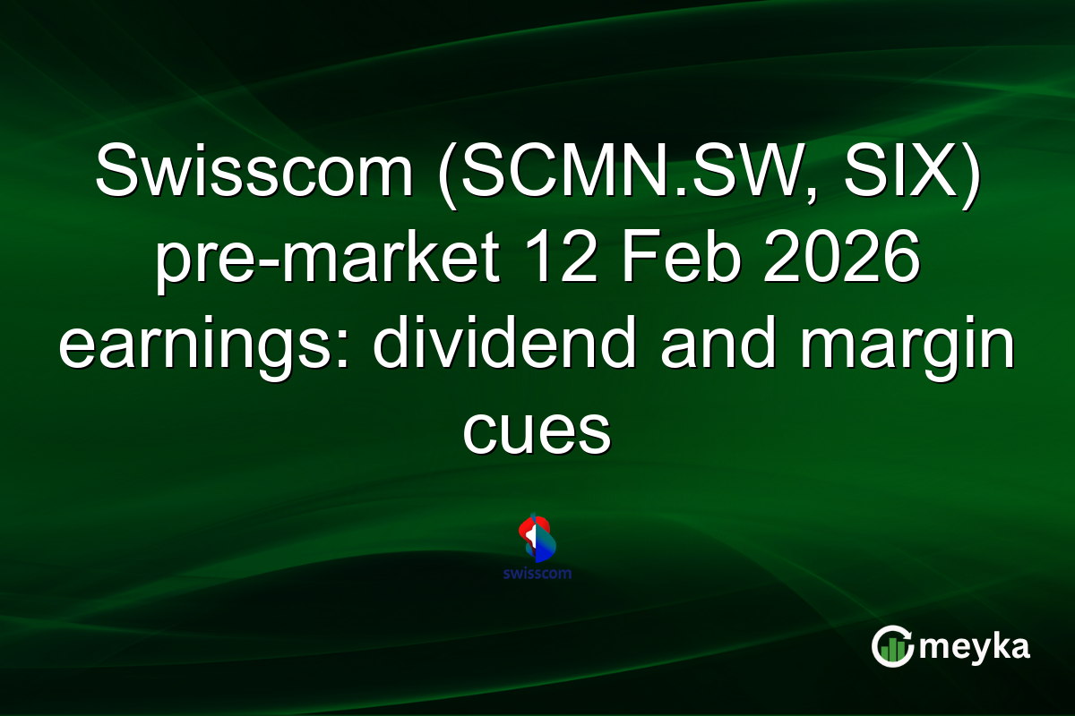Swisscom (SCMN.SW, SIX) pre-market 12 Feb 2026 earnings: dividend and margin cues