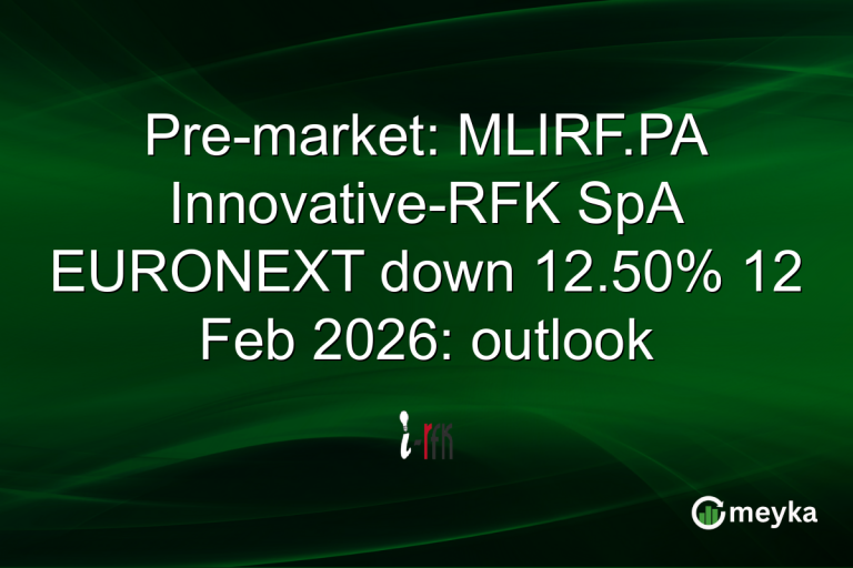 Pre-market: MLIRF.PA Innovative-RFK SpA EURONEXT down 12.50% 12 Feb 2026: outlook