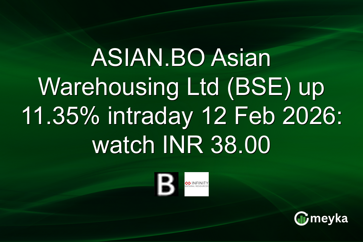 ASIAN.BO Asian Warehousing Ltd (BSE) up 11.35% intraday 12 Feb 2026: watch INR 38.00