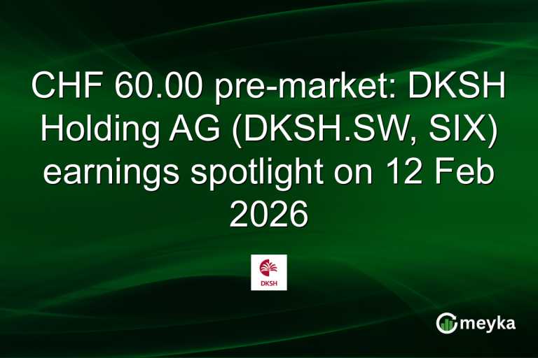 CHF 60.00 pre-market: DKSH Holding AG (DKSH.SW, SIX) earnings spotlight on 12 Feb 2026