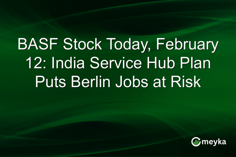 BASF Stock Today, February 12: India Service Hub Plan Puts Berlin Jobs at Risk