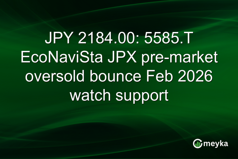 JPY 2184.00: 5585.T EcoNaviSta JPX pre-market oversold bounce Feb 2026 watch support