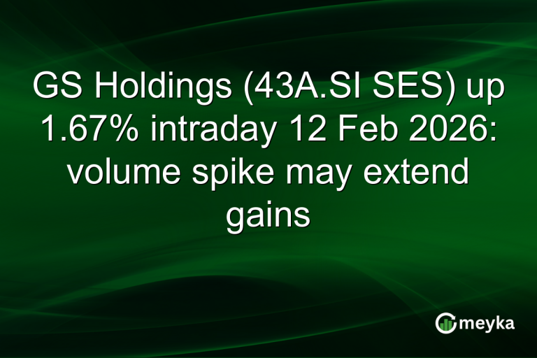GS Holdings (43A.SI SES) up 1.67% intraday 12 Feb 2026: volume spike may extend gains