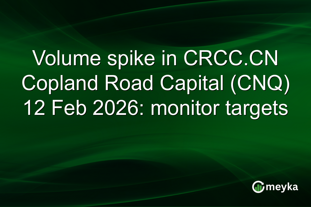 Volume spike in CRCC.CN Copland Road Capital (CNQ) 12 Feb 2026: monitor targets