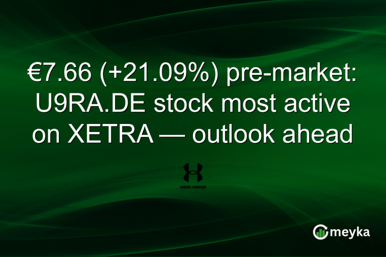 €7.66 (+21.09%) pre-market: U9RA.DE stock most active on XETRA — outlook ahead