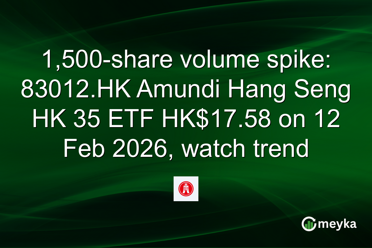 1,500-share volume spike: 83012.HK Amundi Hang Seng HK 35 ETF HK$17.58 on 12 Feb 2026, watch trend