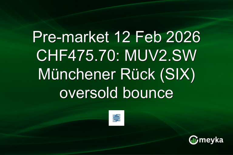 Pre-market 12 Feb 2026 CHF475.70: MUV2.SW Münchener Rück (SIX) oversold bounce