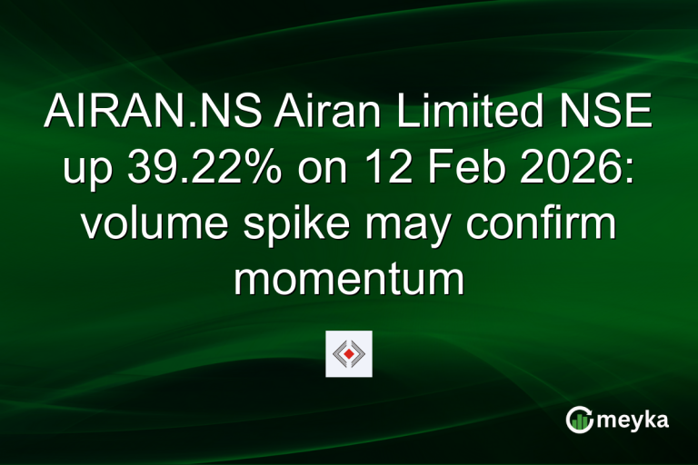 AIRAN.NS Airan Limited NSE up 39.22% on 12 Feb 2026: volume spike may confirm momentum