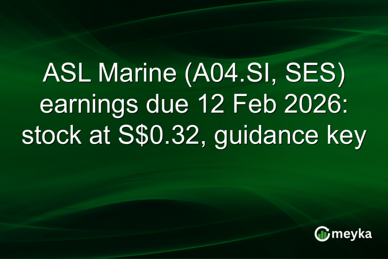 ASL Marine (A04.SI, SES) earnings due 12 Feb 2026: stock at S$0.32, guidance key