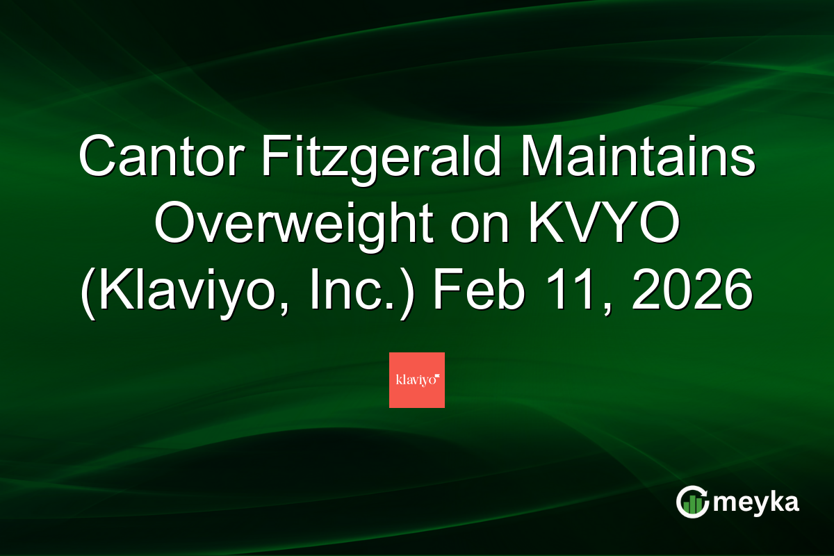Cantor Fitzgerald Maintains Overweight on KVYO (Klaviyo, Inc.) Feb 11, 2026