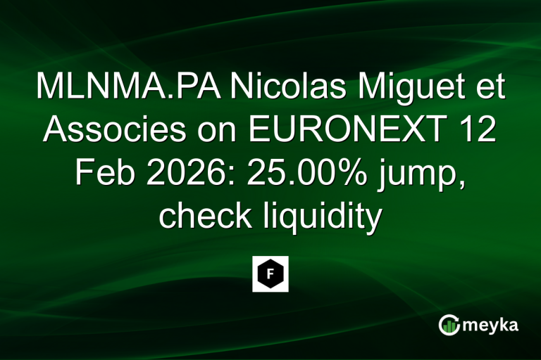 MLNMA.PA Nicolas Miguet et Associes on EURONEXT 12 Feb 2026: 25.00% jump, check liquidity