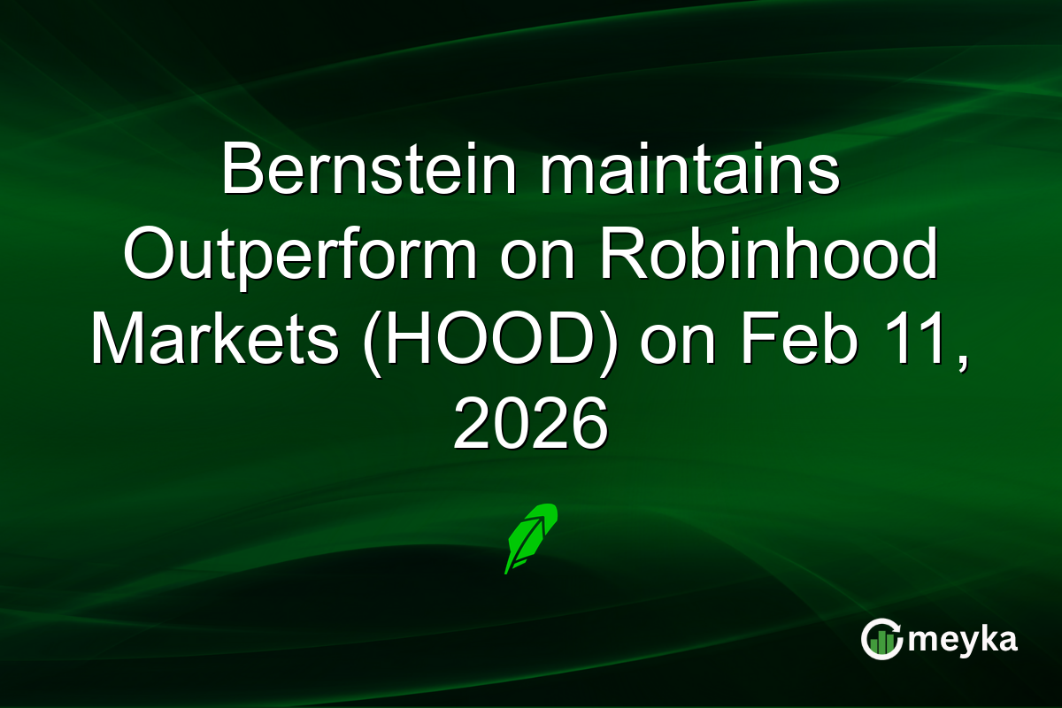 Bernstein maintains Outperform on Robinhood Markets (HOOD) on Feb 11, 2026