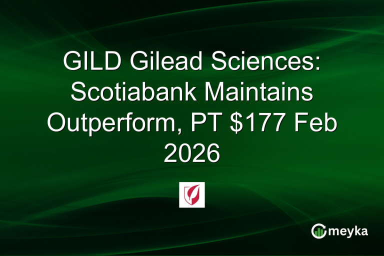 GILD Gilead Sciences: Scotiabank Maintains Outperform, PT $177 Feb 2026
