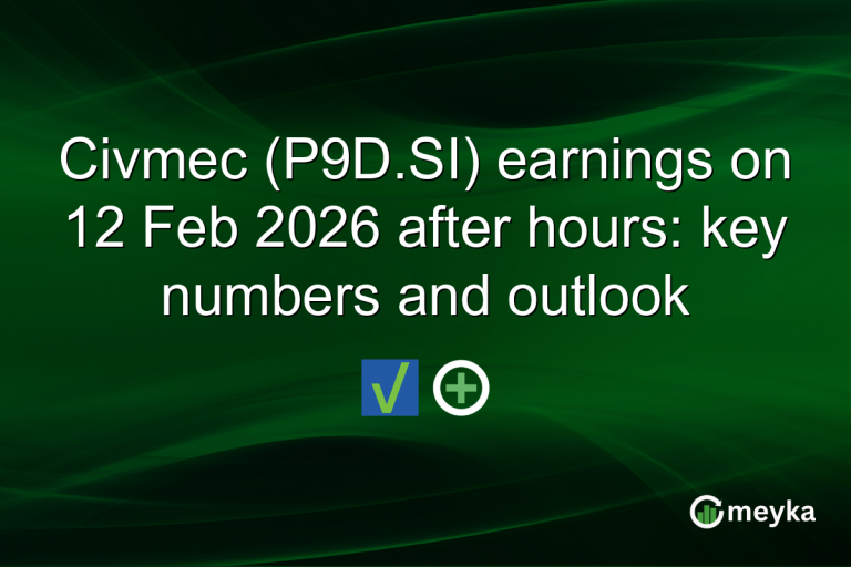Civmec (P9D.SI) earnings on 12 Feb 2026 after hours: key numbers and outlook
