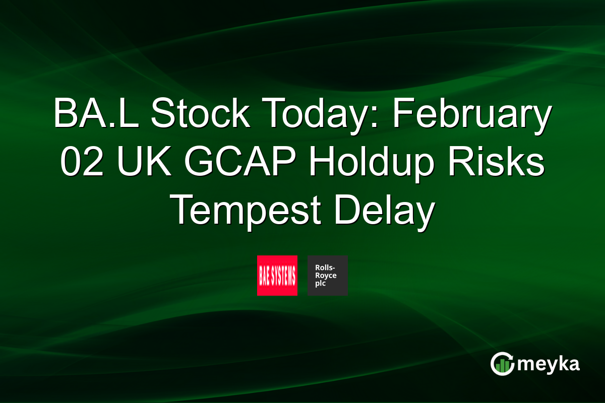 BA.L Stock Today: February 02 UK GCAP Holdup Risks Tempest Delay