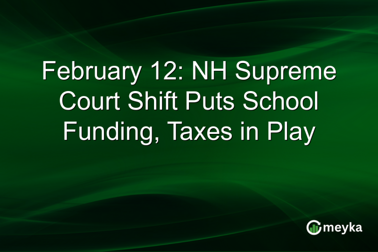 February 12: NH Supreme Court Shift Puts School Funding, Taxes in Play