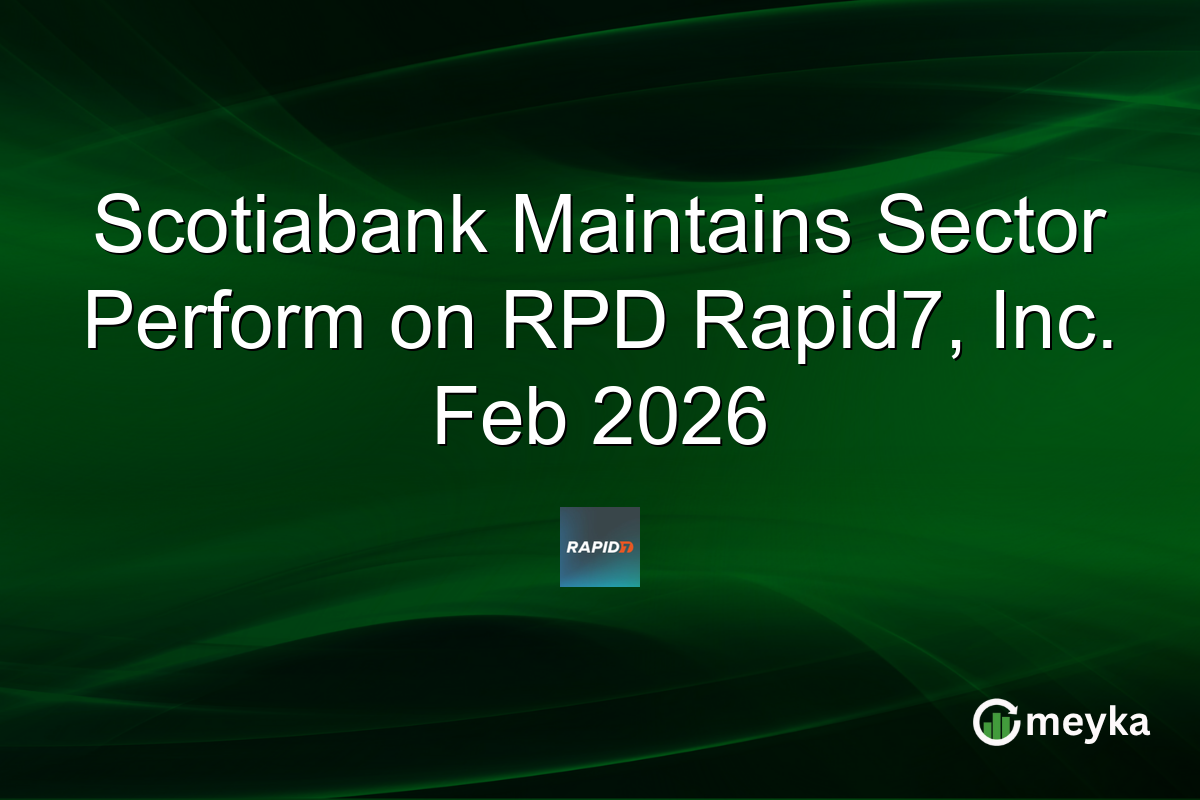 Scotiabank Maintains Sector Perform on RPD Rapid7, Inc. Feb 2026