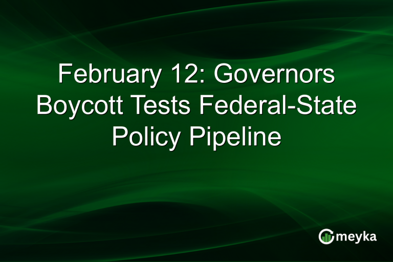 February 12: Governors Boycott Tests Federal-State Policy Pipeline