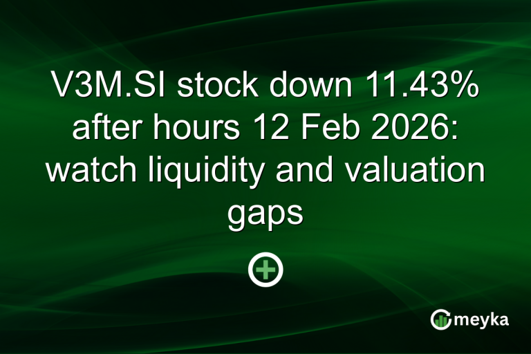 V3M.SI stock down 11.43% after hours 12 Feb 2026: watch liquidity and valuation gaps