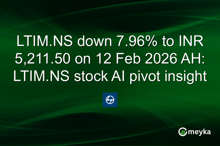 LTIM.NS down 7.96% to INR 5,211.50 on 12 Feb 2026 AH: LTIM.NS stock AI pivot insight