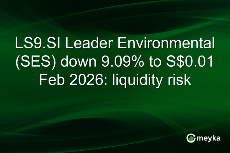 LS9.SI Leader Environmental (SES) down 9.09% to S$0.01 Feb 2026: liquidity risk