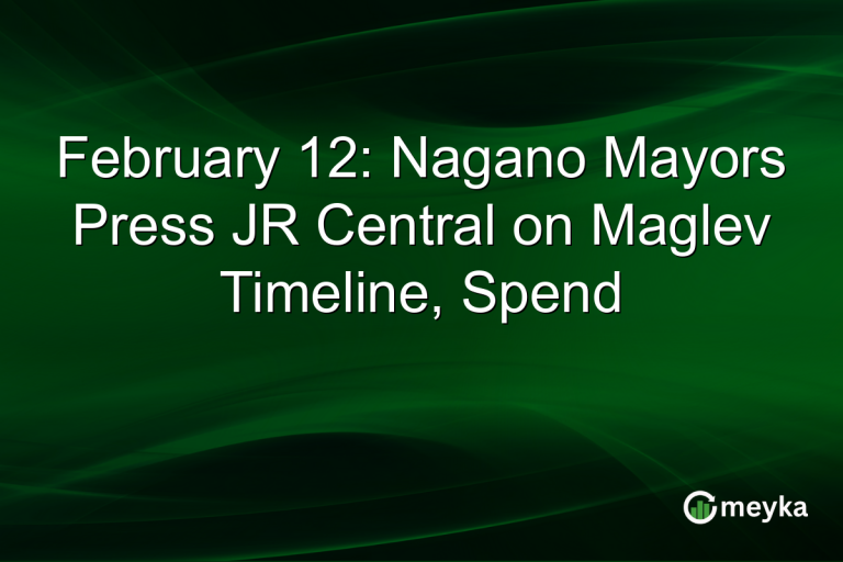 February 12: Nagano Mayors Press JR Central on Maglev Timeline, Spend