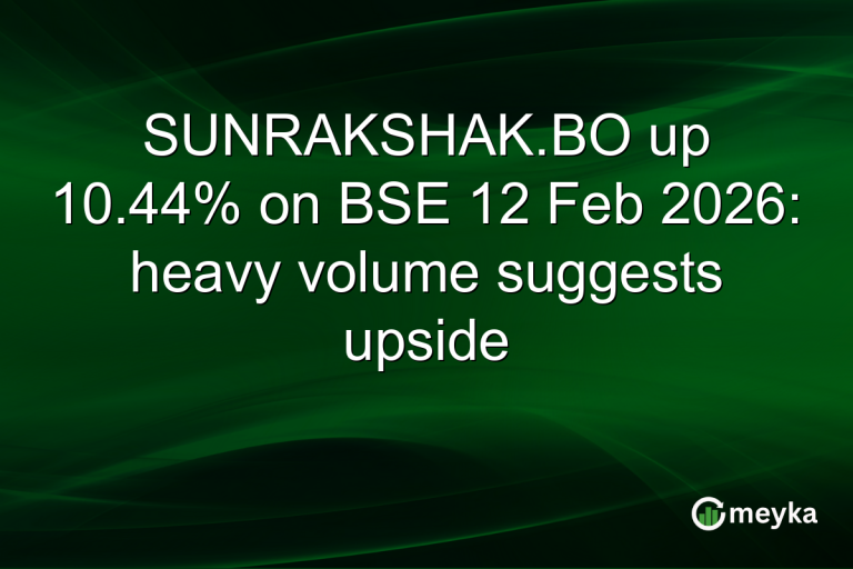 SUNRAKSHAK.BO up 10.44% on BSE 12 Feb 2026: heavy volume suggests upside