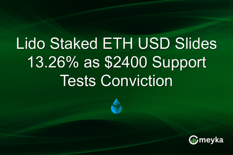 Lido Staked ETH USD Slides 13.26% as $2400 Support Tests Conviction