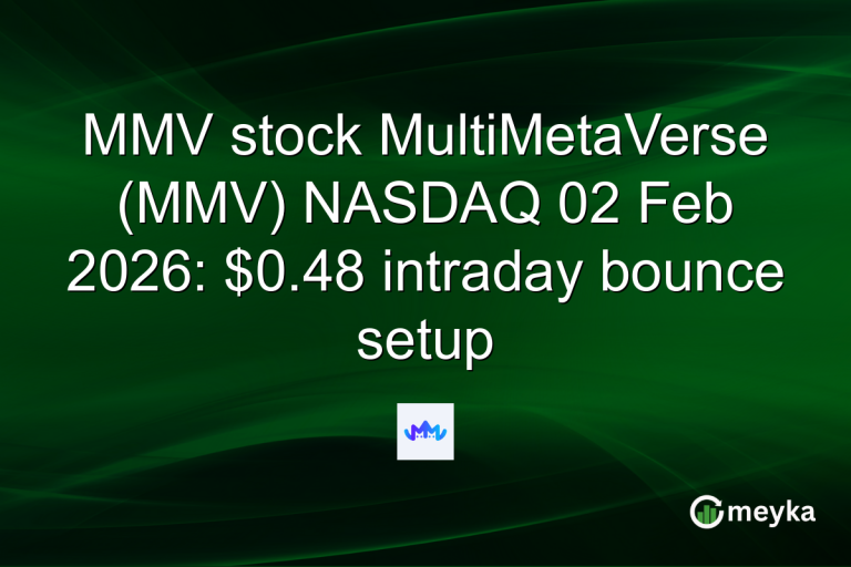 MMV stock MultiMetaVerse (MMV) NASDAQ 02 Feb 2026: $0.48 intraday bounce setup