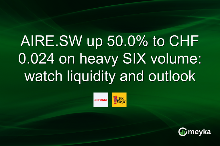 AIRE.SW up 50.0% to CHF 0.024 on heavy SIX volume: watch liquidity and outlook