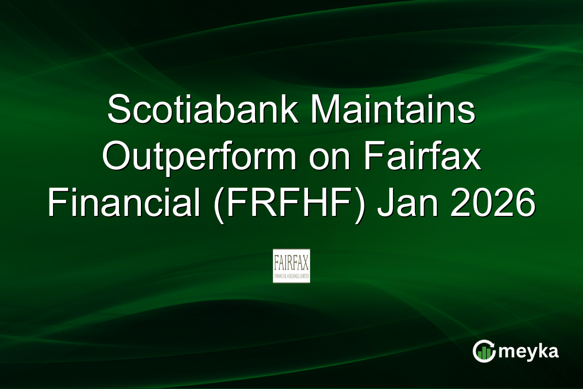 Scotiabank Maintains Outperform on Fairfax Financial (FRFHF) Jan 2026