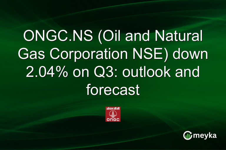 ONGC.NS (Oil and Natural Gas Corporation NSE) down 2.04% on Q3: outlook and forecast