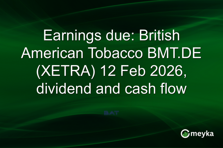 Earnings due: British American Tobacco BMT.DE (XETRA) 12 Feb 2026, dividend and cash flow