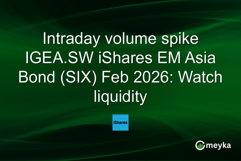 Intraday volume spike IGEA.SW iShares EM Asia Bond (SIX) Feb 2026: Watch liquidity