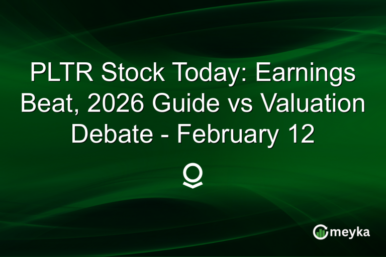 PLTR Stock Today: Earnings Beat, 2026 Guide vs Valuation Debate - February 12