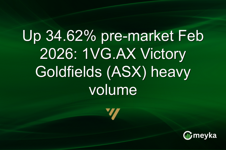 Up 34.62% pre-market Feb 2026: 1VG.AX Victory Goldfields (ASX) heavy volume