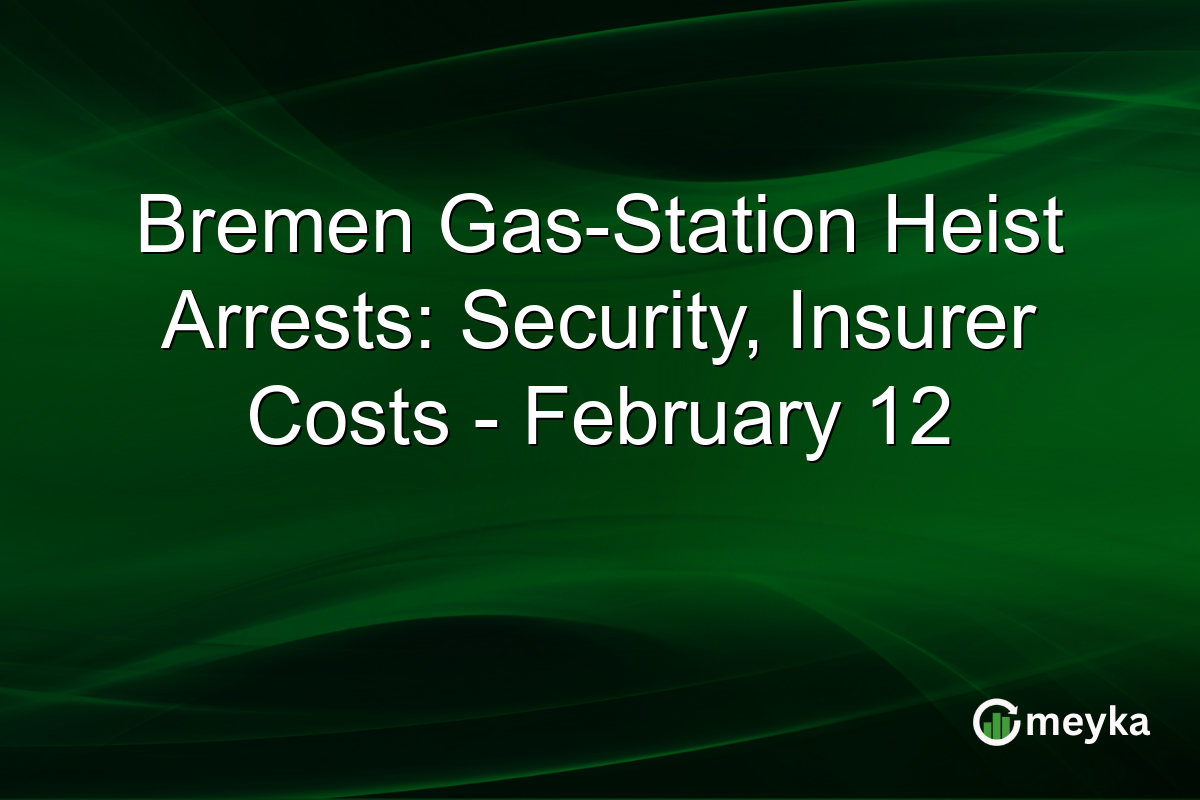 Bremen Gas-Station Heist Arrests: Security, Insurer Costs - February 12