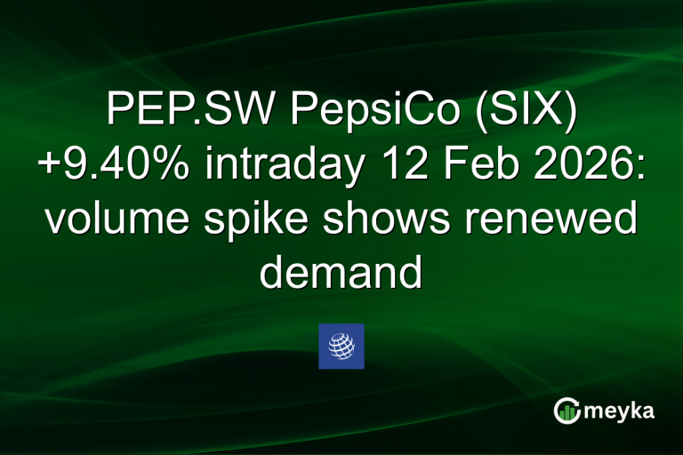 PEP.SW PepsiCo (SIX) +9.40% intraday 12 Feb 2026: volume spike shows renewed demand