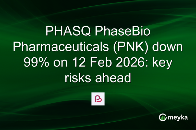 PHASQ PhaseBio Pharmaceuticals (PNK) down 99% on 12 Feb 2026: key risks ahead