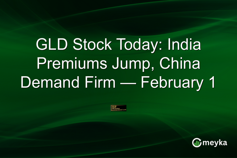 GLD Stock Today: India Premiums Jump, China Demand Firm — February 1